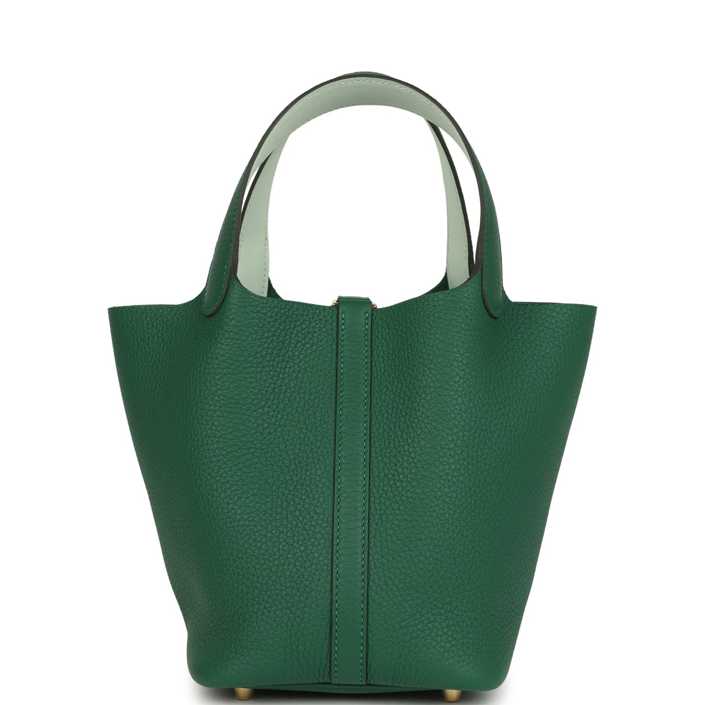 Hermes Picotin Lock 18 Eclat Vert Moyen Clemence and Vert Peppermint Swift Gold Hardware