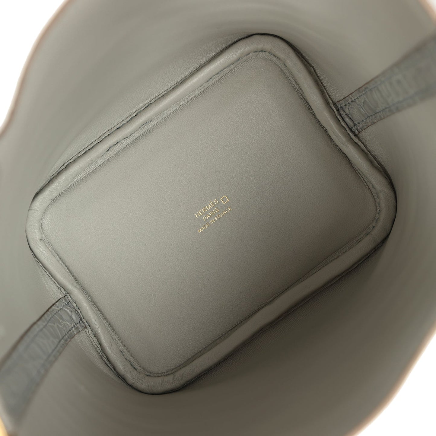 Hermes Micro Picotin Lock 14 Gris Perle Matte Alligator Palladium Hardware