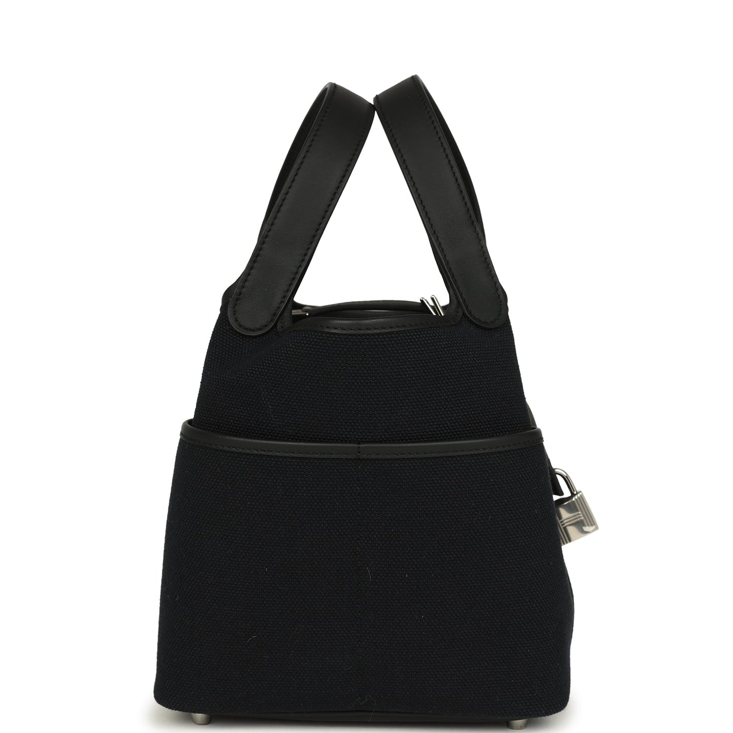 Hermes Picotin Cargo 18 Black Toile Goeland and Swift Palladium Hardware