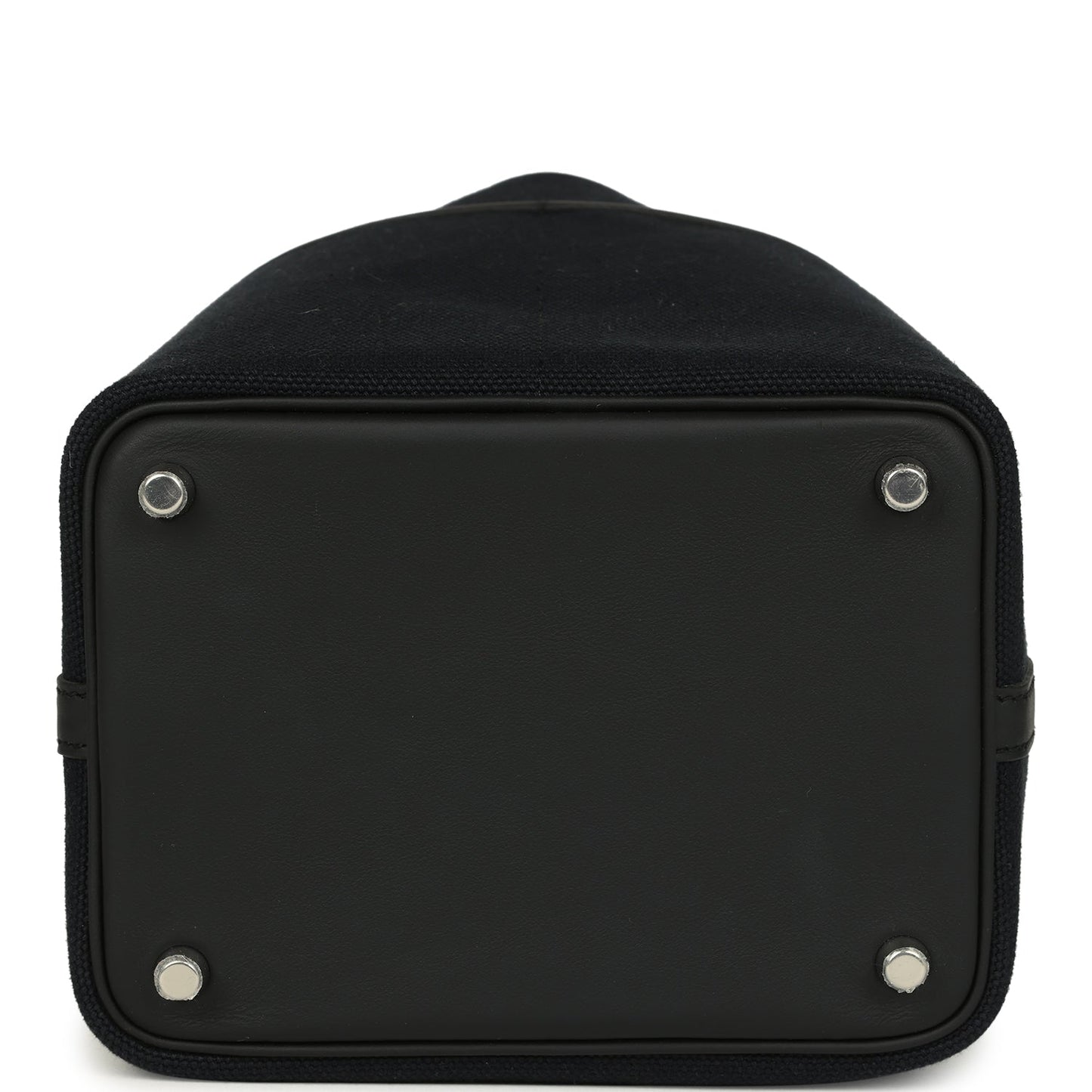 Hermes Picotin Cargo 18 Black Toile Goeland and Swift Palladium Hardware