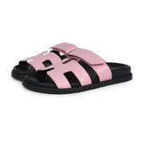 Hermes Chypre Techno Sandals Bubblegum Matte Crocodile Palladium Hardware 36 EU
