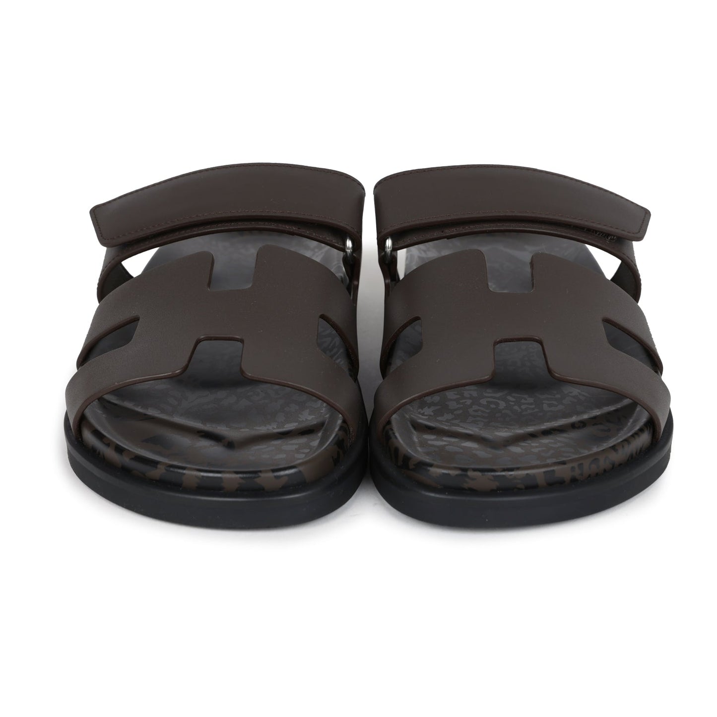 Hermes Chypre Techno Sandals Naturel Calfskin Palladium Hardware 38 EU