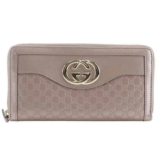 Gucci Interlocking G Shima Leather Long Wallet