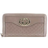 Gucci Interlocking G Shima Leather Long Wallet