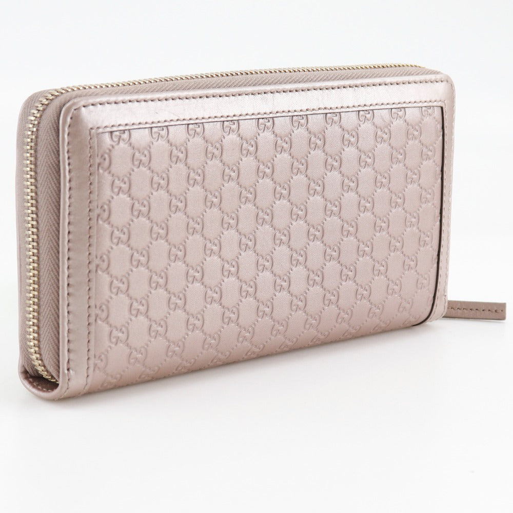 Gucci Interlocking G Shima Leather Long Wallet
