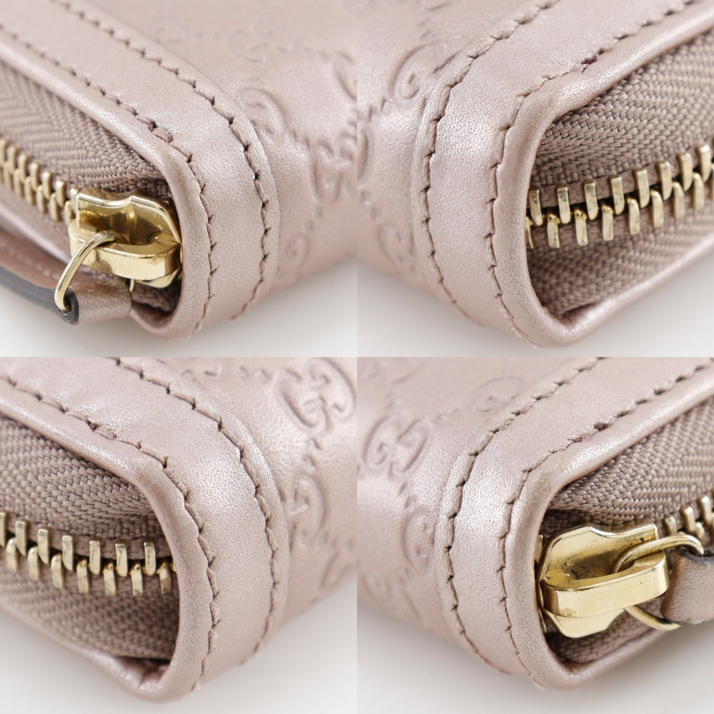 Gucci Interlocking G Shima Leather Long Wallet