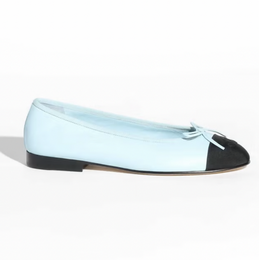 Chanel Blue Ballet Flats