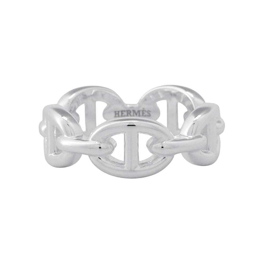 HERMES Chaine d'Ancre Anchene Ring Size PM/51/#11 SV925