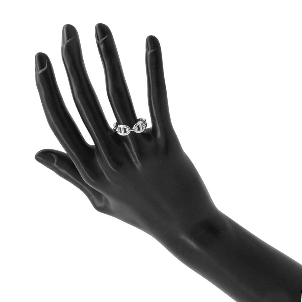 HERMES Chaine d'Ancre Anchene Ring Size PM/51/#11 SV925