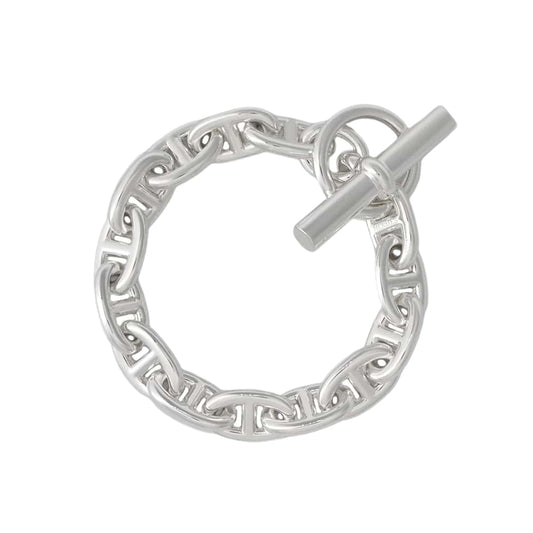 HERMES Chaine d'Ancre Bracelet 14 frames Size MM SV925