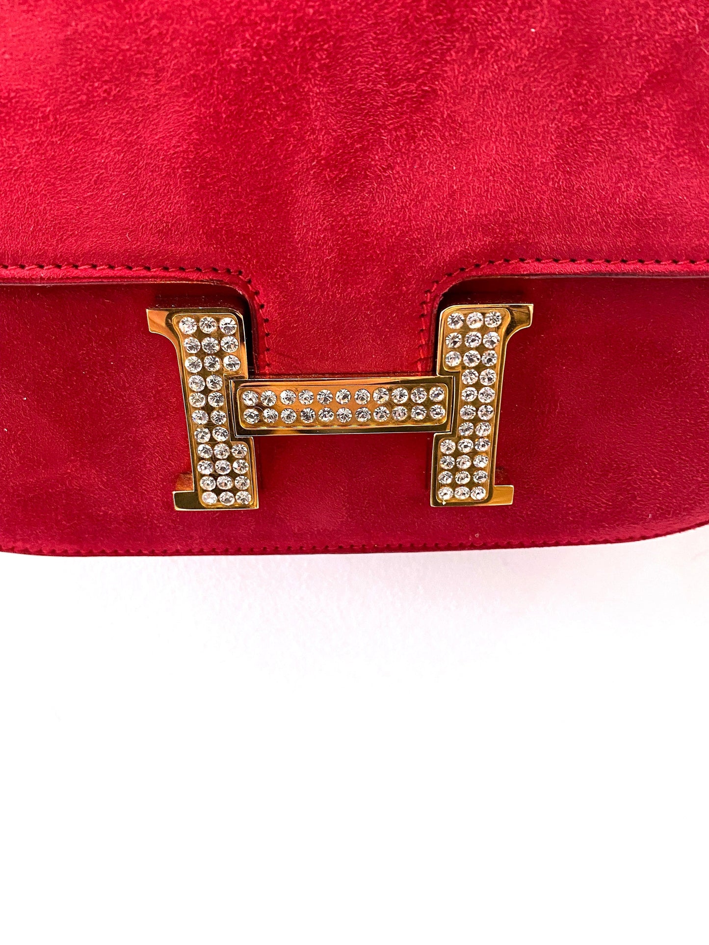 HRMS?S CONSTANCE 18 ROUGE SHOULDER BAG