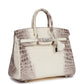Luxury Hermes Birkin 25 Himalaya Niloticus Crocodile Diamond Encrusted Hardware