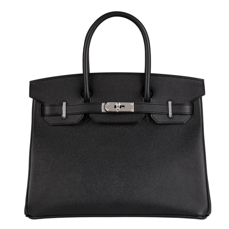 Hermès 30cm Birkin Black Epsom Leather Palladium Hardware