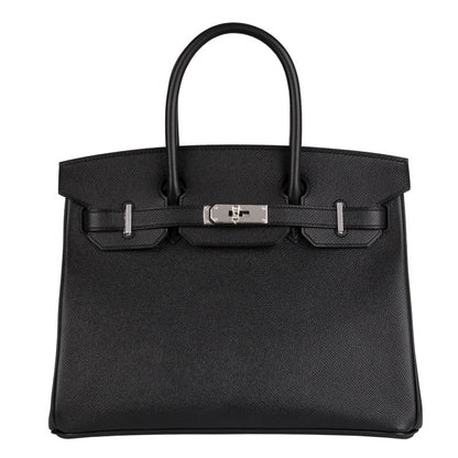 Hermès 30cm Birkin Black Epsom Leather Palladium Hardware
