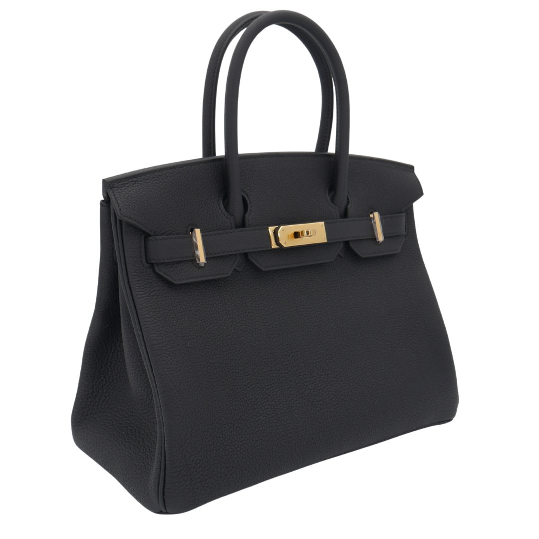 Hermès 30cm Birkin Black Togo Leather Gold Hardware