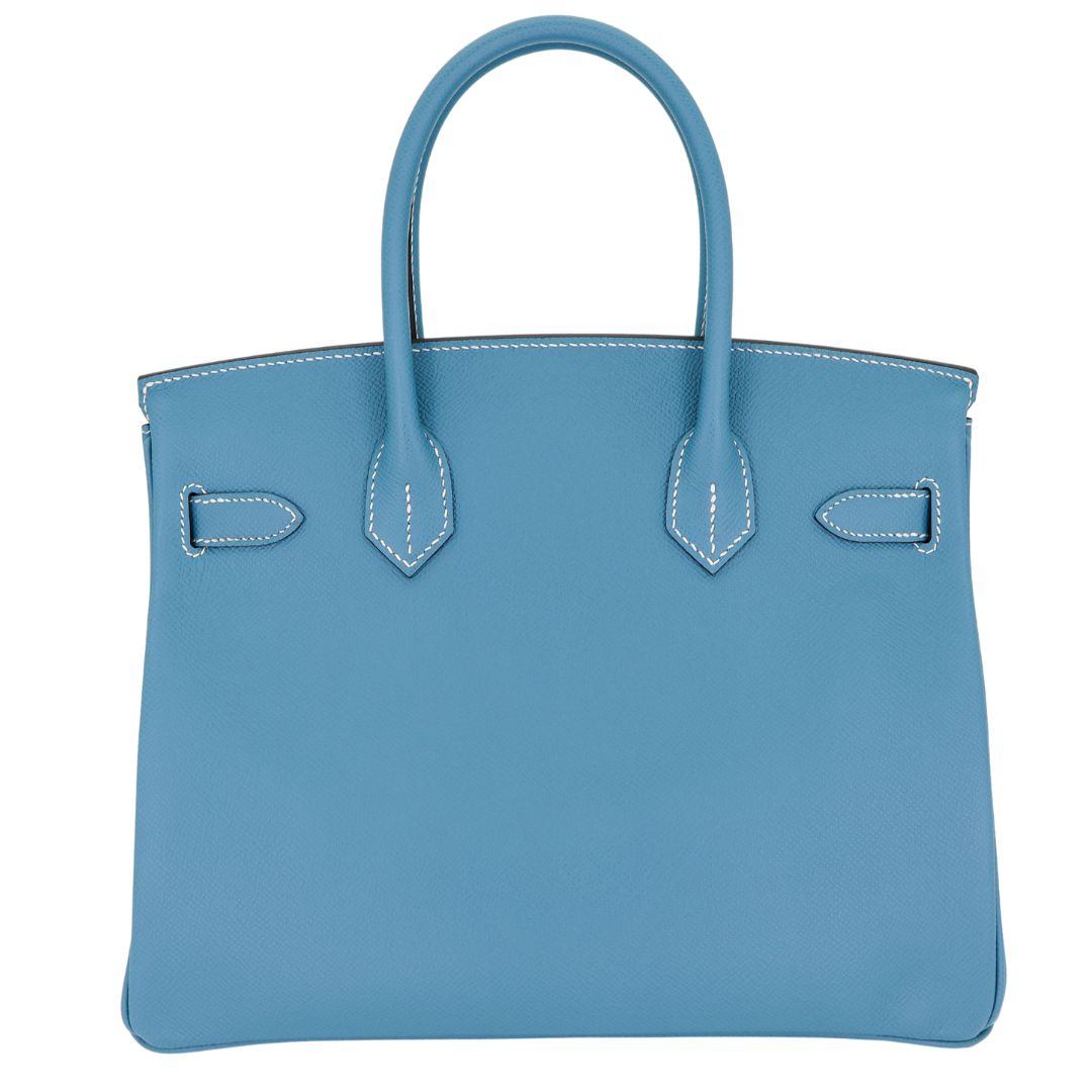 Hermès 30cm Birkin Bleu Jean Epsom Leather Gold Hardware