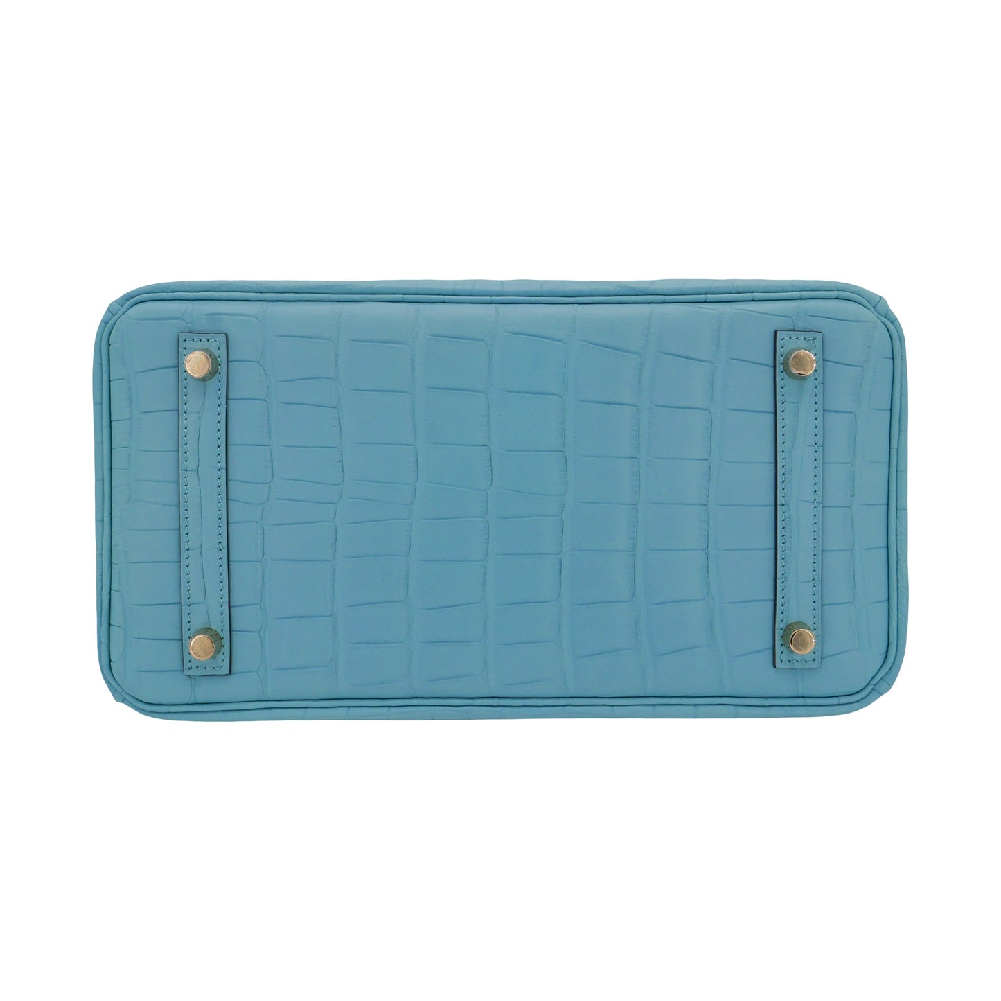 Hermès 30cm Birkin Bleu Saint Cyr Matte Alligator Gold Hardware