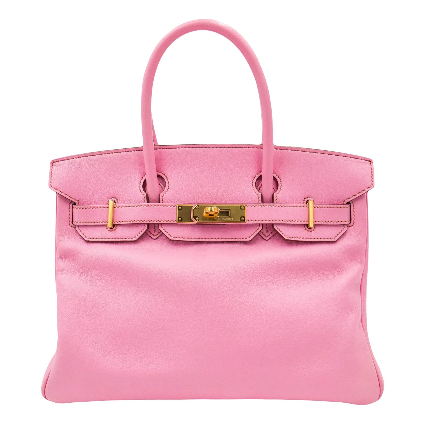 Hermès 30cm Birkin Bubblegum Swift Leather Gold Hardware