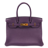 Hermès 30cm Birkin Cassis Togo Leather Gold Hardware