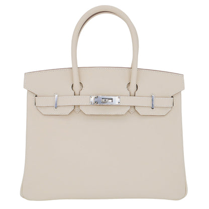 Hermès 30cm Birkin Craie Epsom Leather Palladium Hardware