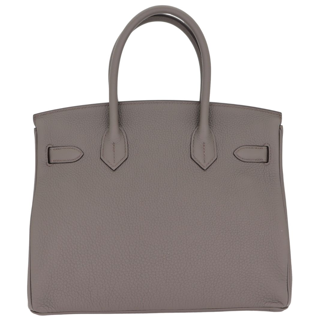 Hermès 30cm Birkin Etain Togo Leather Gold Hardware