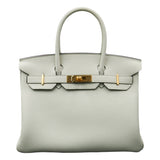 Hermès 30cm Birkin Gris Neve Togo Leather Gold Hardware