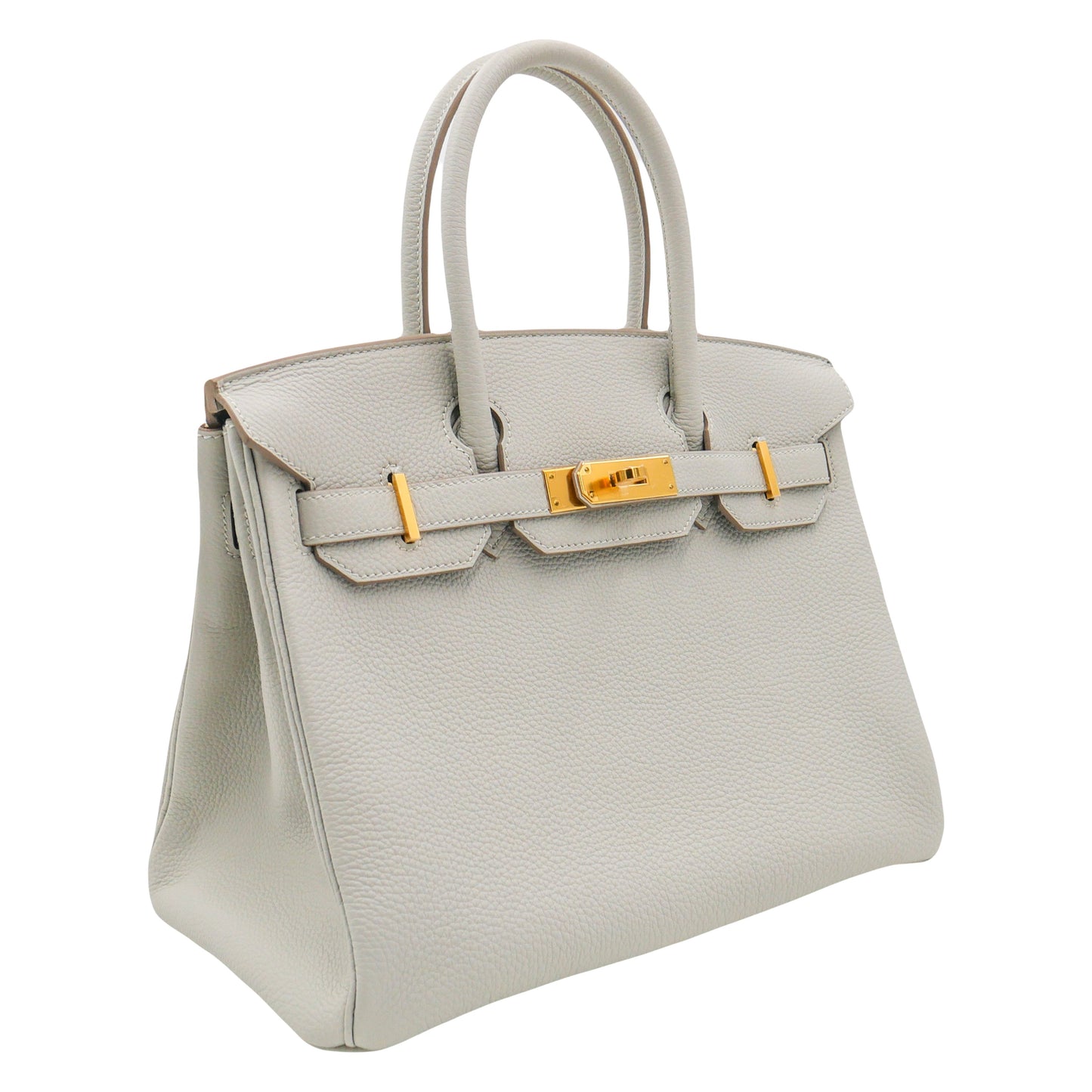 Hermès 30cm Birkin Gris Perle Togo Leather Gold Hardware
