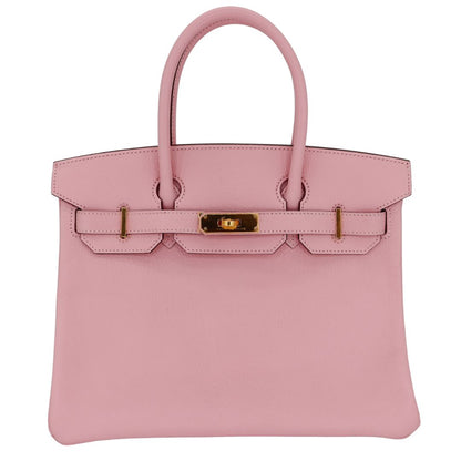 Hermès 30cm Birkin Rose Sakura Chevre Leather Gold Hardware