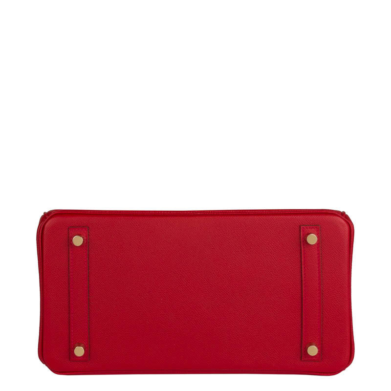 Hermès 30cm Birkin Rouge Casaque Epsom Leather Gold Hardware