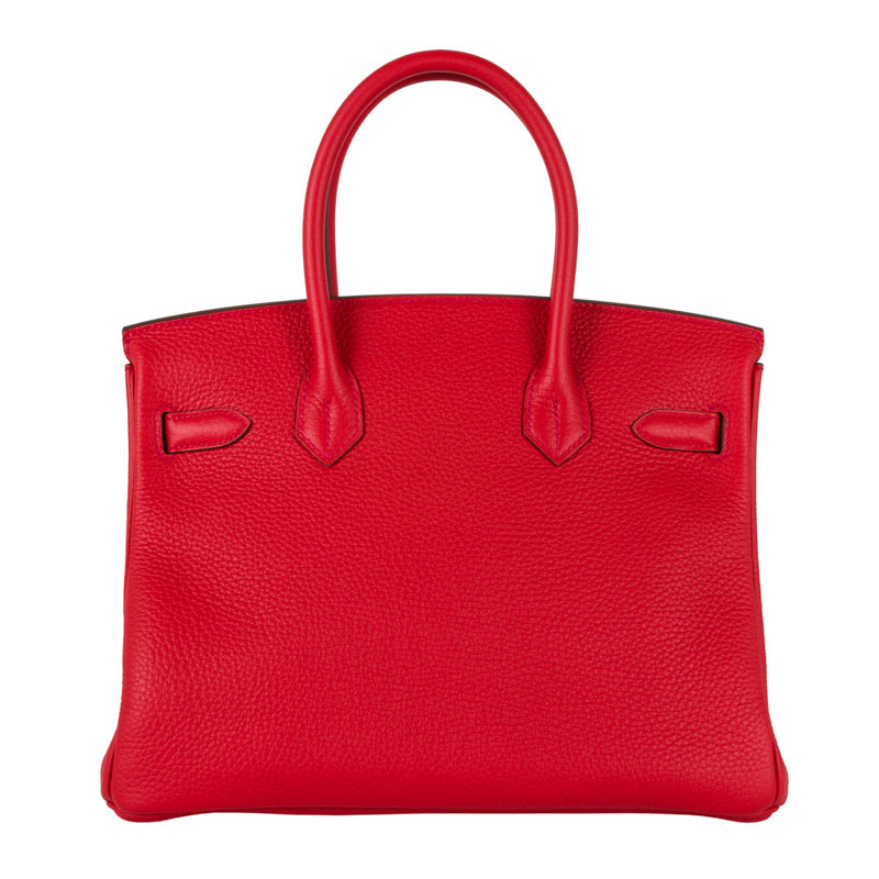Hermès 30cm Birkin Rouge Tomate Togo Leather Gold Hardware