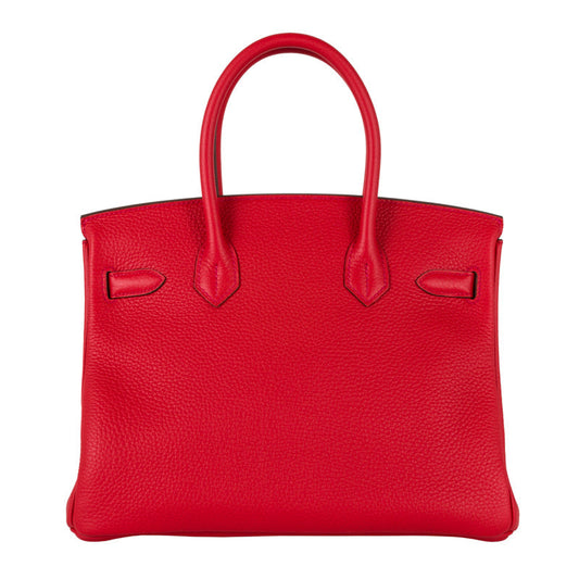 Hermès 30cm Birkin Rouge Tomate Togo Leather Gold Hardware