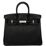 Hermès Birkin 25 Black Togo Palladium Hardware