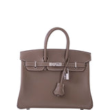 Hermès Birkin 25 Etoupe Swift Palladium Hardware