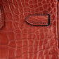Hermès Birkin 25 HSS Rouge H Alligator & Orange Interior Gold Hardware