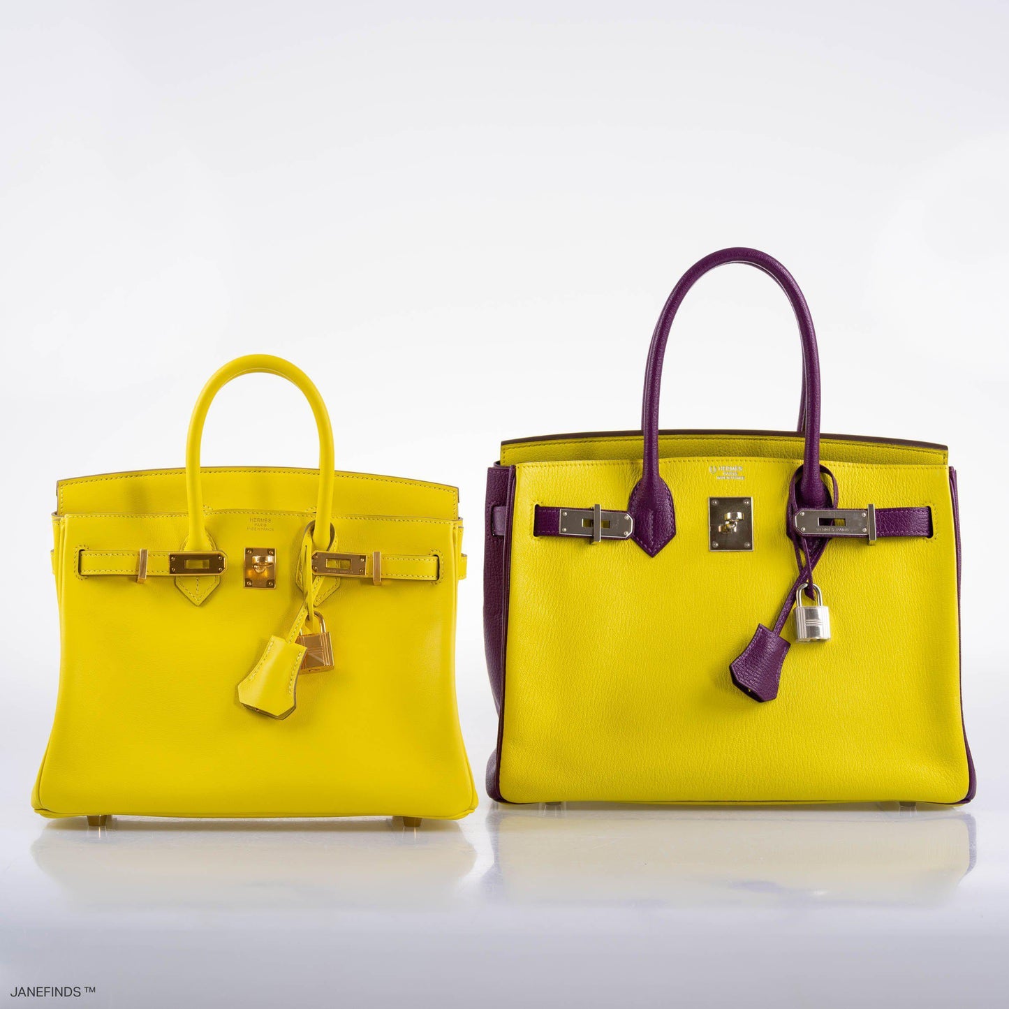 Hermès Birkin 25 Lime Swift Leather Gold Hardware - 2019, D