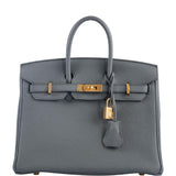 Hermès Birkin 25 Vert Amande Togo Gold Hardware