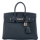 Hermès Birkin 25 Vert Rousseau Togo Palladium Hardware
