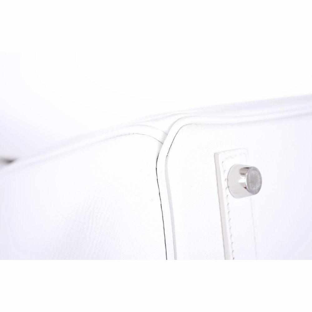 Hermès Birkin 25 White Epsom Palladium Hardware