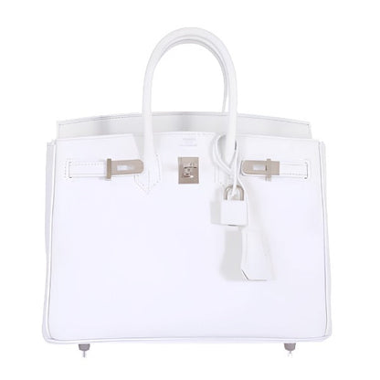 Hermès Birkin 25 White Epsom Palladium Hardware