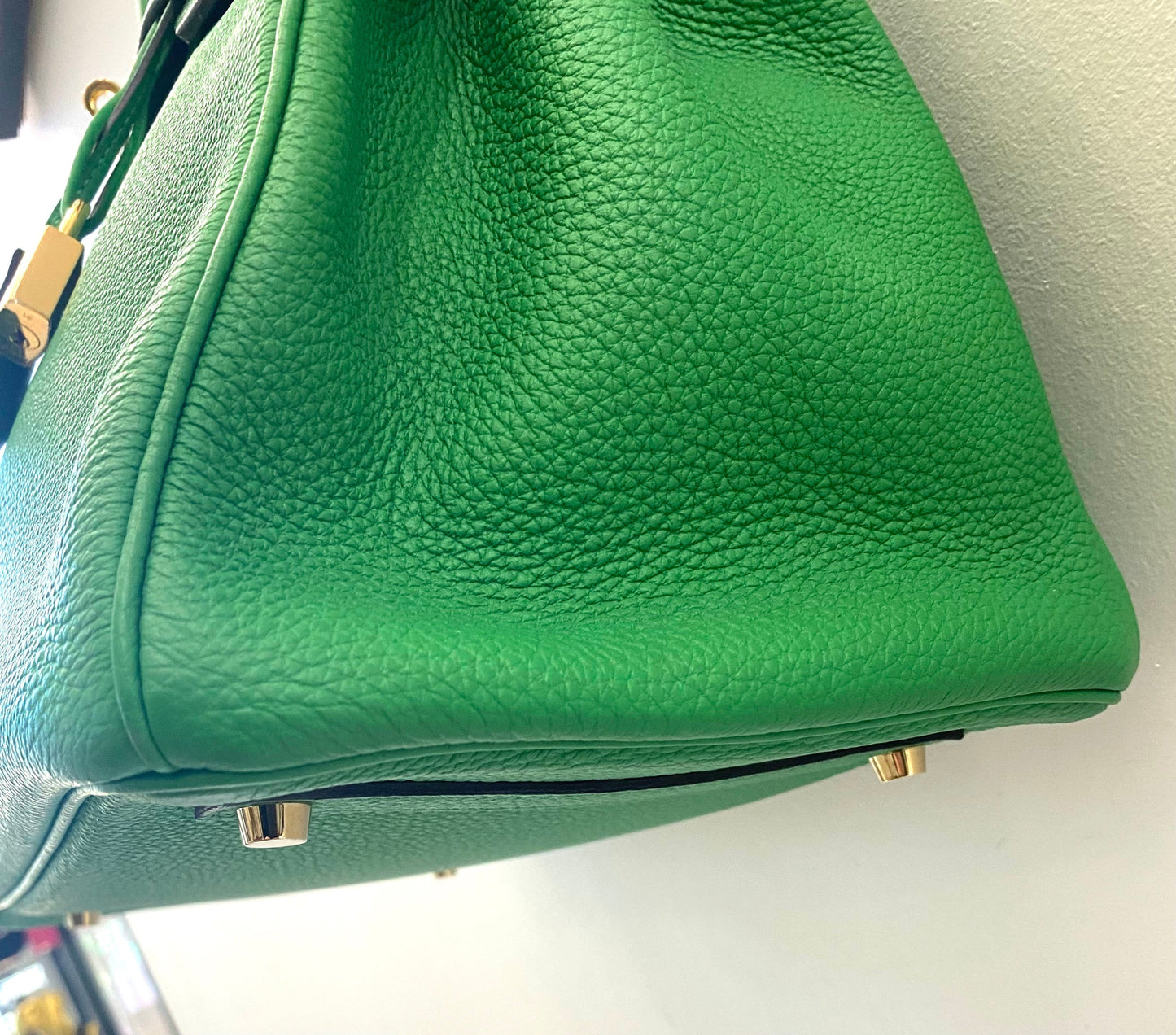 HRMS BIRKIN 35 BAMBOO TOGO LEATHER HANDBAG
