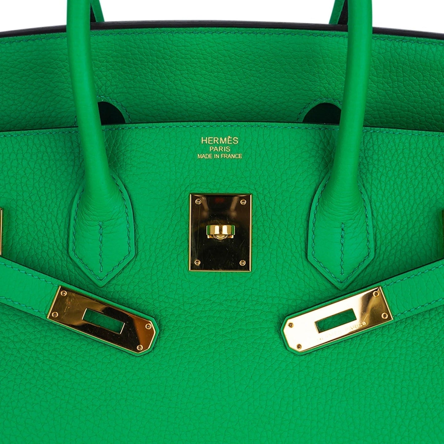 HRMS BIRKIN 35 BAMBOO TOGO LEATHER HANDBAG