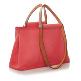 Luxury Hermes Cabag Elan Canvas Satchel (SHG-28864)