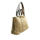 Luxury Hermes Cabag Elan Canvas Satchel (SHG-36440)