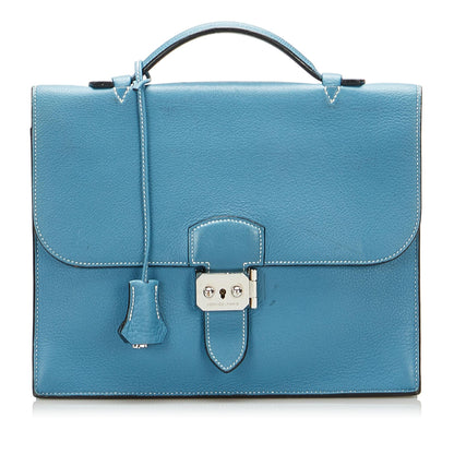 Luxury Hermes Clemence Sac a Depeches 27 (SHG-YGXbv0)