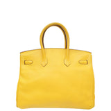 Hermes Jaune De Naples Soleil Birkin 35 Bag