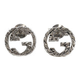 Gucci Interlocking G Metal Earrings Silver