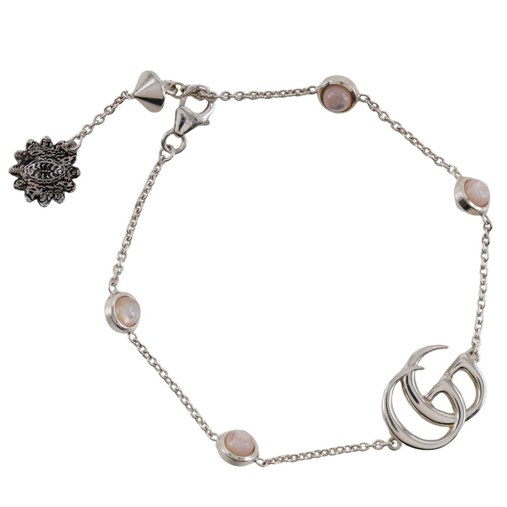 Gucci Double G Silver 925 Mother of Pearl Bracelet