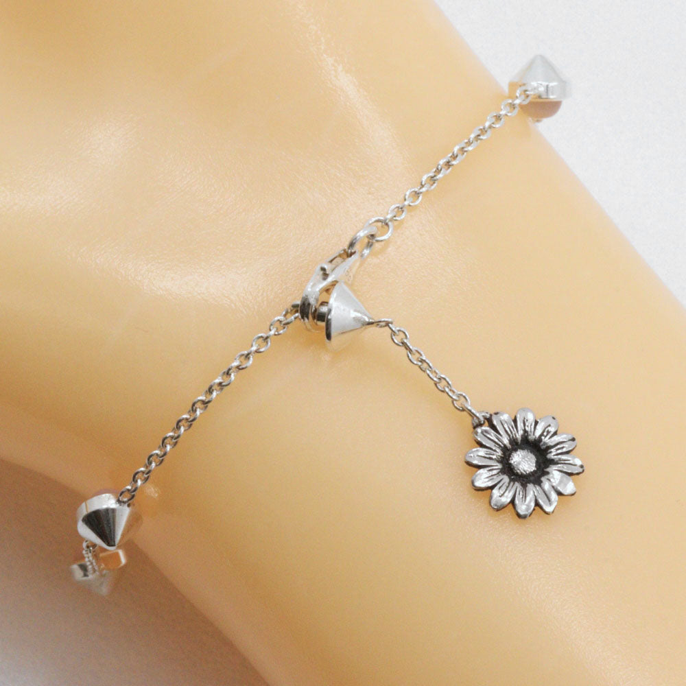 Gucci Double G Silver 925 Mother of Pearl Bracelet