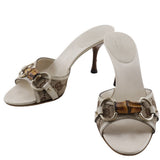 Gucci Bamboo Bit GG Canvas Mule