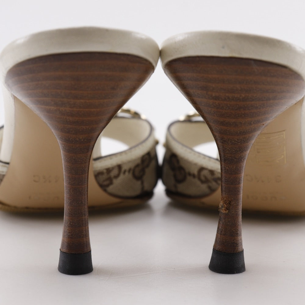 Gucci Bamboo Bit GG Canvas Mule